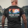 Vintage Carlsbad Caverns National Park Bigfoot Mountains Men's T-shirt Back Print Gifts for Old Men