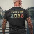 Vintage Class Of 2036 Graduation Senior 2036 Men's T-shirt Back Print Gifts for Old Men