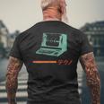 Vintage Electronic Daw - Synthesizer Nerd Retro 80S 80S Vintage Designs Funny Gifts Mens Back Print T-shirt Gifts for Old Men