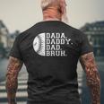 Vintage Fathers Day Dada Daddy Dad Bruh Baseball Mens Back Print T-shirt Gifts for Old Men