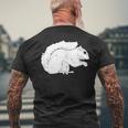 Vintage Forest Animals Cute American Gray Squirrel Men's T-shirt Back Print Gifts for Old Men