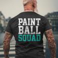 Vintage Paintball Squad Team Game Player Men's T-shirt Back Print Gifts for Old Men