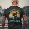 Vintage Retro Best Roller Derby Dad Ever Fathers Day For Women Men's Back Print T-shirt Gifts for Old Men
