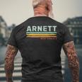 Vintage Stripes Arnett Wv Men's T-shirt Back Print Gifts for Old Men