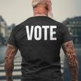 Vote Politics Men's T-shirt Back Print Gifts for Old Men