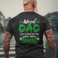 Weed Dad Marijuana 420 Cannabis Thc For Fathers Day For Women Men's Back Print T-shirt Gifts for Old Men