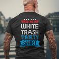 This Is My White Trash Party Quotes Sayings Humor Joke Men's T-shirt Back Print Gifts for Old Men