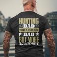 Womens Hunting Dad Like A Regular Dad But More Awesome Mens Back Print T-shirt Gifts for Old Men