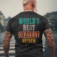 Worlds Best Okayest Nephew Vintage Funny Gifts Mens Back Print T-shirt Gifts for Old Men