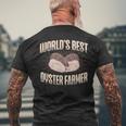 World's Best Oyster Farmer Shucking Buddy Seafood Men's T-shirt Back Print Gifts for Old Men