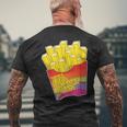 You Need To Calm Down Gay Pride French Fries Mens Back Print T-shirt Gifts for Old Men