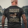You Will Never See Mens Back Print T-shirt Gifts for Old Men