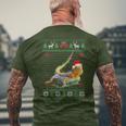 Bearded Dragon Animal Ugly Sweater Christmas Puppy Animal Men's T-shirt Back Print Gifts for Old Men