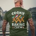 Cookie Baking Crew Gingerbread Christmas Costume Pajamas Men's T-shirt Back Print Gifts for Old Men
