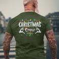 Cute Christmas Crew Family Matching Pajama Lights X-Mas Men's T-shirt Back Print Gifts for Old Men