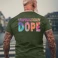 Dashiki Color Unapologetically Dope Melanin Christmas Men's T-shirt Back Print Gifts for Old Men