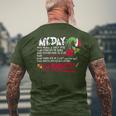 My Day Schedule I’M Booked Christmas Merry Christmas Men's T-shirt Back Print Gifts for Old Men