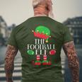 The Football Elf Christmas Party Pajama Costume Men's T-shirt Back Print Gifts for Old Men