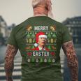 Joe Biden Happy Easter Ugly Christmas Sweater Men's T-shirt Back Print Gifts for Old Men
