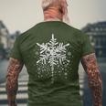 Snowflake Winter Matching Family Christmas Men's T-shirt Back Print Gifts for Old Men