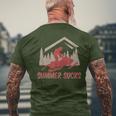 Snowmobile Jet-Ski Xmas Summer Sucks Fun Saying Winter-Sport Men's T-shirt Back Print Gifts for Old Men
