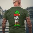 Swol Elf Matching Family Christmas Men's T-shirt Back Print Gifts for Old Men