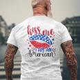 4Th Of July 2023 Kiss Me I-Am An Patriotic American Usa Flag Mens Back Print T-shirt Gifts for Old Men
