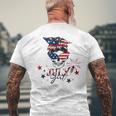 4Th Of July 2023 Messy Bun July Girl Patriotic All American Mens Back Print T-shirt Gifts for Old Men