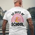 50 Days Of School Children Happy 50Th Day Of School Men's T-shirt Back Print Gifts for Old Men