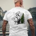 Alice In Matrix Land Programmer Men's T-shirt Back Print Gifts for Old Men