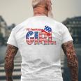 All American Girl Matching Family Fourth 4Th Of July Men's Crewneck Short Sleeve Back Print T-shirt Gifts for Old Men