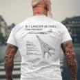 B-1 Lancer Men's T-shirt Back Print Gifts for Old Men