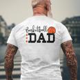 Basketball Dad Sport Lovers Happy Fathers Day Men's Back Print T-shirt Gifts for Old Men