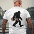 Bigfoot Cradling Armadillo Cryptid Sasquatch Mens Back Print T-shirt Gifts for Old Men