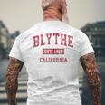 Blythe California Ca Vintage Sports Red Men's T-shirt Back Print Gifts for Old Men