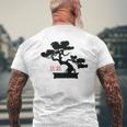Bonsai Tree Japanese Minimalist Pocket Bonsai Men's T-shirt Back Print Gifts for Old Men