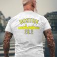 Boston 262 Miles 2019 Marathon Running Runner Gift Mens Back Print T-shirt Gifts for Old Men