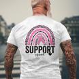 Breast Cancer Warrior Squad Ribbon Breast Cancer Awareness Men's T-shirt Back Print Gifts for Old Men
