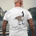 Canadian Goose Honk Funny Cute Bird Hunter Gift Mens Back Print T-shirt Gifts for Old Men