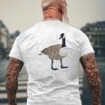 Canadian Goose Wild Goose Chase Funny Cute Bird Hunter Mens Back Print T-shirt Gifts for Old Men