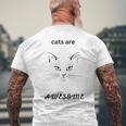 Cats Are Awesome Cat Lover Gift Gifts For Cat Lover Funny Gifts Mens Back Print T-shirt Gifts for Old Men