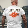 Cleveland Fan Retro Vintage Men's T-shirt Back Print Gifts for Old Men