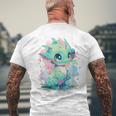 Cute Dragon Dragon Lover Baby Men's T-shirt Back Print Gifts for Old Men