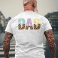 Dad Of The Sweet One Ice Cream 1St First Family Fathers Day Mens Back Print T-shirt Gifts for Old Men