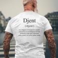 Djent Definition - Funny Heavy Metal Djent Music Mens Back Print T-shirt Gifts for Old Men