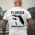 Florida Americas Mullet Funny Mens Back Print T-shirt Gifts for Old Men