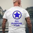 Funny All Purpose Flour Costume Baking Recipe Mens Back Print T-shirt Gifts for Old Men