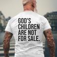 Gods Children Are Not For Sale Saying Gods Children Mens Back Print T-shirt Gifts for Old Men