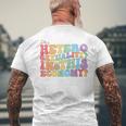 Groovy Hetero Heterosexuality In This Economy Lgbt Pride Mens Back Print T-shirt Gifts for Old Men