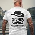 Grumpa Grumpy Old Grandpa Best Grandfather Men's Back Print T-shirt Gifts for Old Men
